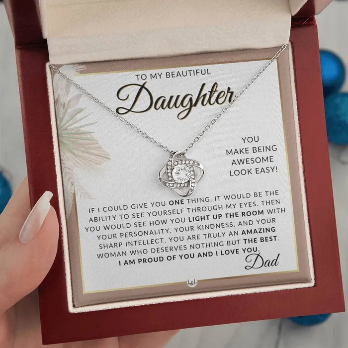 Necklaces ShineOn Fulfillment Daughter Gifts From Dad Necklace For Daughter From Dad Pendant Necklace Sentimental Keepsake Message Great Christmas Gift Birthday Present or Graduation Surprise