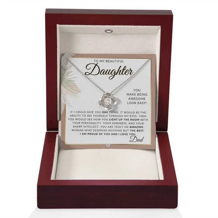 Necklaces ShineOn Fulfillment Daughter Gifts From Dad Necklace For Daughter From Dad Pendant Necklace Sentimental Keepsake Message Great Christmas Gift Birthday Present or Graduation Surprise