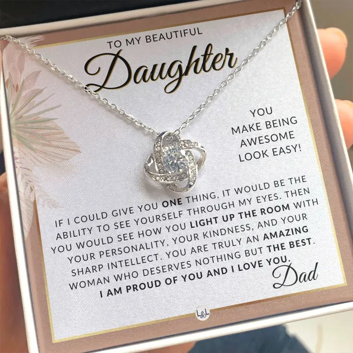 Necklaces ShineOn Fulfillment Daughter Gifts From Dad Necklace For Daughter From Dad Pendant Necklace Sentimental Keepsake Message Great Christmas Gift Birthday Present or Graduation Surprise