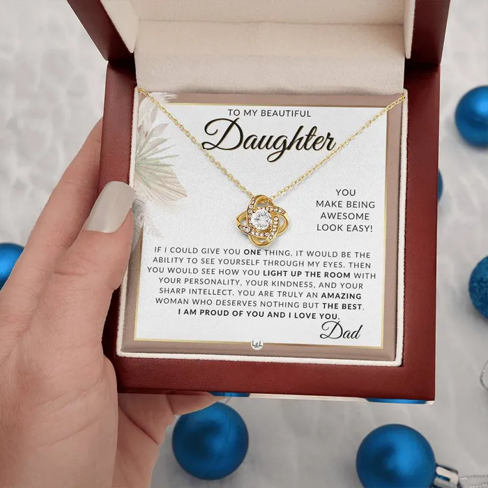 Necklaces ShineOn Fulfillment Daughter Gifts From Dad Necklace For Daughter From Dad Pendant Necklace Sentimental Keepsake Message Great Christmas Gift Birthday Present or Graduation Surprise