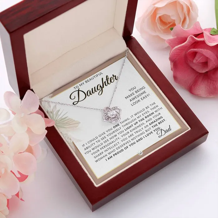 Necklaces ShineOn Fulfillment Daughter Gifts From Dad Necklace For Daughter From Dad Pendant Necklace Sentimental Keepsake Message Great Christmas Gift Birthday Present or Graduation Surprise