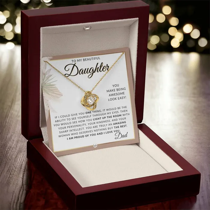 Necklaces ShineOn Fulfillment Daughter Gifts From Dad Necklace For Daughter From Dad Pendant Necklace Sentimental Keepsake Message Great Christmas Gift Birthday Present or Graduation Surprise