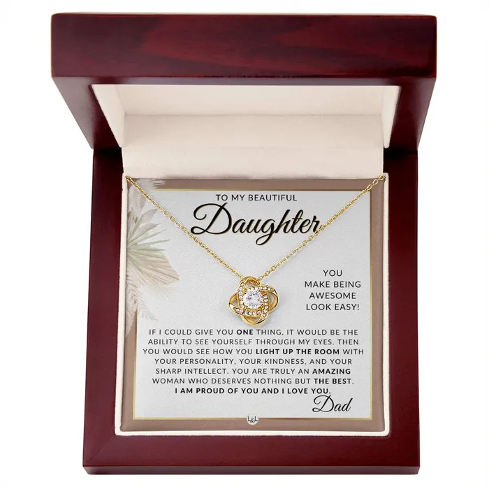 Necklaces ShineOn Fulfillment Daughter Gifts From Dad Necklace For Daughter From Dad Pendant Necklace Sentimental Keepsake Message Great Christmas Gift Birthday Present or Graduation Surprise