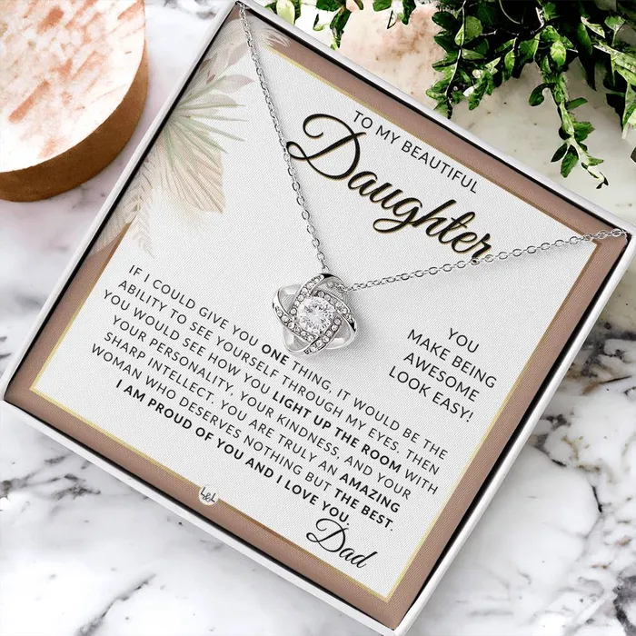 Necklaces ShineOn Fulfillment Daughter Gifts From Dad Necklace For Daughter From Dad Pendant Necklace Sentimental Keepsake Message Great Christmas Gift Birthday Present or Graduation Surprise