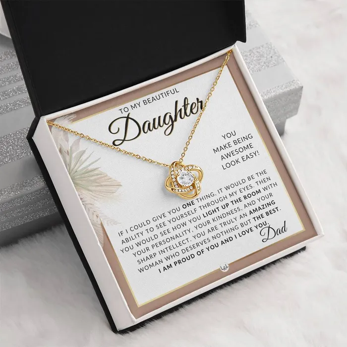 Necklaces ShineOn Fulfillment Daughter Gifts From Dad Necklace For Daughter From Dad Pendant Necklace Sentimental Keepsake Message Great Christmas Gift Birthday Present or Graduation Surprise