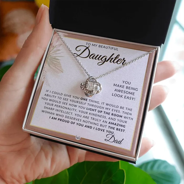 Necklaces ShineOn Fulfillment Daughter Gifts From Dad Necklace For Daughter From Dad Pendant Necklace Sentimental Keepsake Message Great Christmas Gift Birthday Present or Graduation Surprise