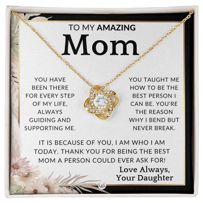Necklaces ShineOn Fulfillment Gift for Mom Every Step To Mother From Daughter Beautiful Womens Pendant Necklace Great For Mothers Day Christmas or Her Birthday Necklaces ShineOn Fulfillment Gift for Mom Every Step To Mother From Daughter Beautiful Womens Pendant Necklace Great For Mothers Day Christmas or Her Birthday