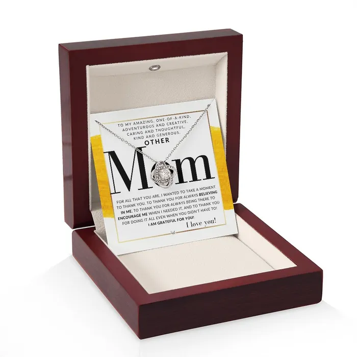 Necklaces ShineOn Fulfillment Gift For Your Other Mom Present for Stepmom Bonus Mom Second Mom Unbiological Mom or Other Mom Great For Mothers Day Christmas Her Birthday Or As An Encouragement Gift