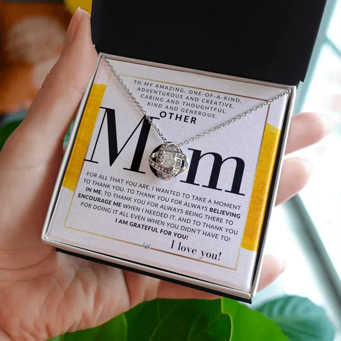 Necklaces ShineOn Fulfillment Gift For Your Other Mom Present for Stepmom Bonus Mom Second Mom Unbiological Mom or Other Mom Great For Mothers Day Christmas Her Birthday Or As An Encouragement Gift