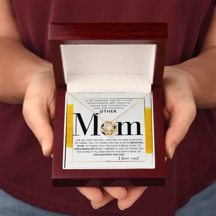 Necklaces ShineOn Fulfillment Gift For Your Other Mom Present for Stepmom Bonus Mom Second Mom Unbiological Mom or Other Mom Great For Mothers Day Christmas Her Birthday Or As An Encouragement Gift