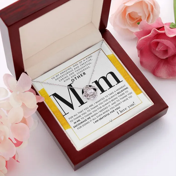 Necklaces ShineOn Fulfillment Gift For Your Other Mom Present for Stepmom Bonus Mom Second Mom Unbiological Mom or Other Mom Great For Mothers Day Christmas Her Birthday Or As An Encouragement Gift