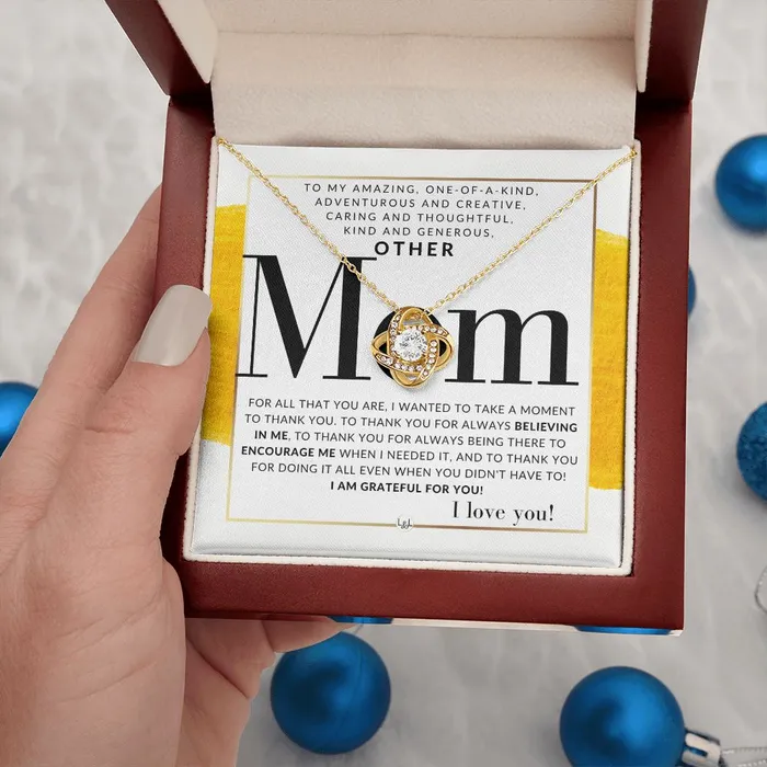 Necklaces ShineOn Fulfillment Gift For Your Other Mom Present for Stepmom Bonus Mom Second Mom Unbiological Mom or Other Mom Great For Mothers Day Christmas Her Birthday Or As An Encouragement Gift