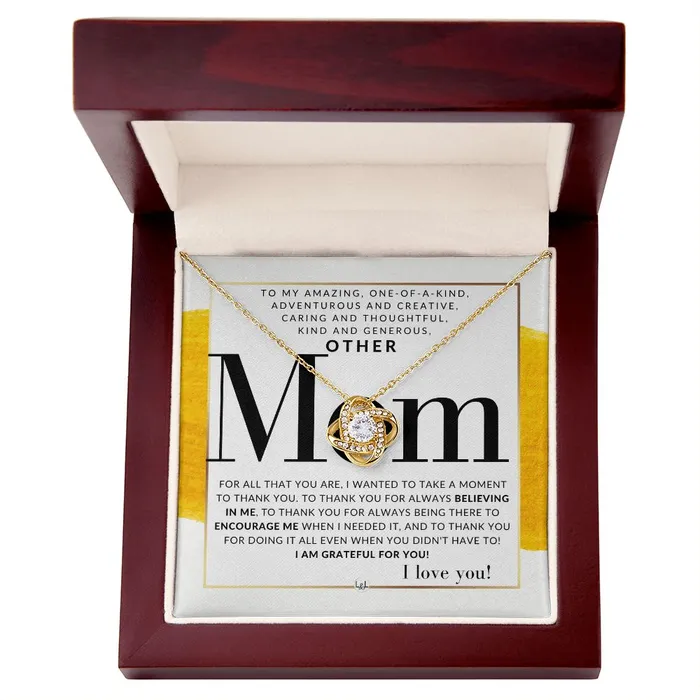 Necklaces ShineOn Fulfillment Gift For Your Other Mom Present for Stepmom Bonus Mom Second Mom Unbiological Mom or Other Mom Great For Mothers Day Christmas Her Birthday Or As An Encouragement Gift