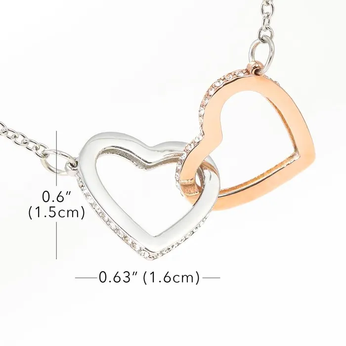 Necklaces ShineOn Fulfillment To My Beautiful Daughter In Law Interlocking Hearts Pendant Necklace