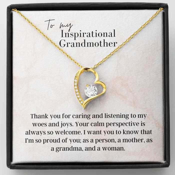 Necklaces ShineOn Fulfillment To My Inspirational Grandmother Forever Love Pendant Necklace
