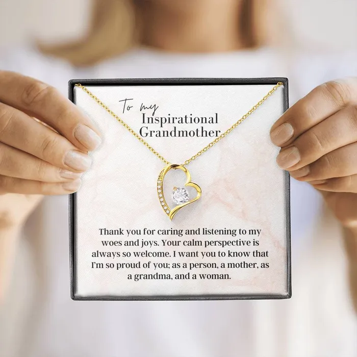 Necklaces ShineOn Fulfillment To My Inspirational Grandmother Forever Love Pendant Necklace