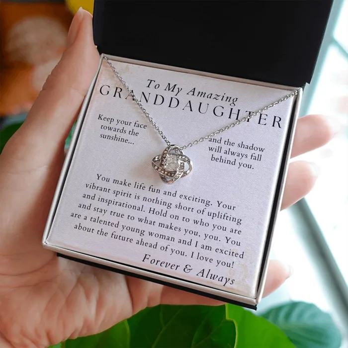 Necklaces Stay True Granddaughter Necklace Gift from Grandpa Grandma Birthday Graduation Valentines Christmas Gifts ShineOn Fulfillment