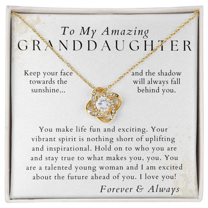 Necklaces Stay True Granddaughter Necklace Gift from Grandpa Grandma Birthday Graduation Valentines Christmas Gifts ShineOn Fulfillment
