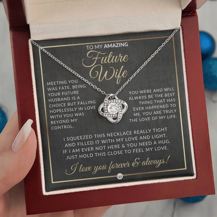 Necklaces SurpriseGift For Future Wife Pendant Necklace Sentimental and Romantic Christmas Gift Valentines Day Birthday or Anniversary Present ShineOn Fulfillment