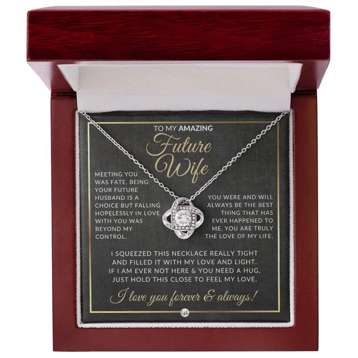 Necklaces SurpriseGift For Future Wife Pendant Necklace Sentimental and Romantic Christmas Gift Valentines Day Birthday or Anniversary Present ShineOn Fulfillment
