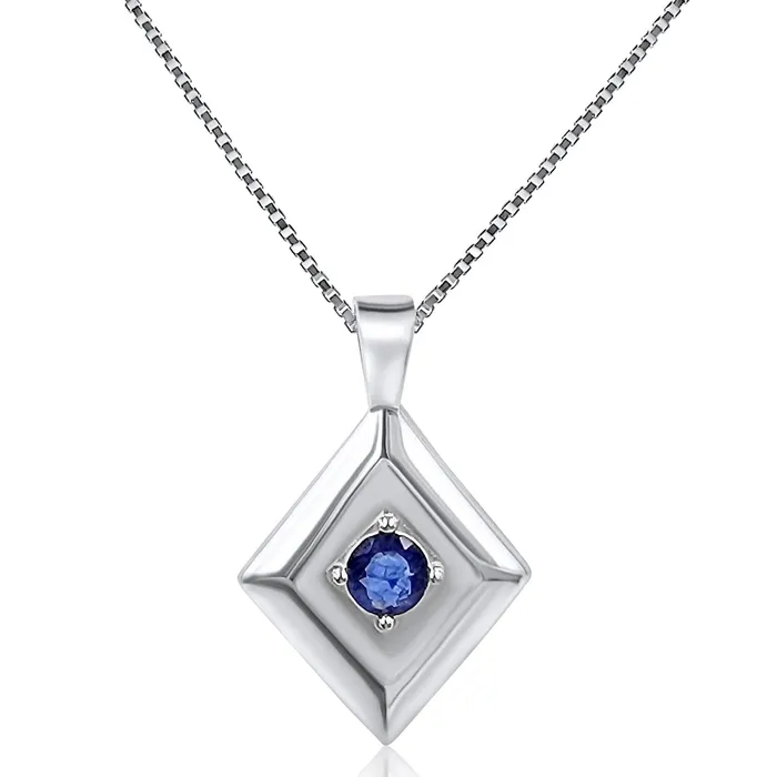 Necklaces Uniquelan Jewelry Natural Sapphire Pendant Necklace Necklaces Uniquelan Jewelry Natural Sapphire Pendant Necklace