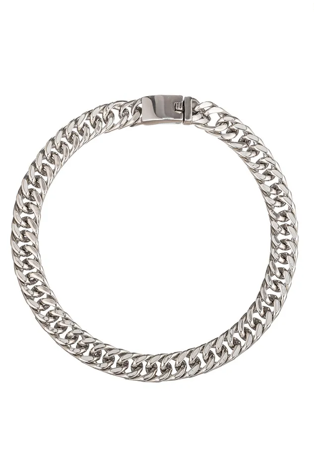 Nina Titanium Cuban Link Necklace Eye Candy LA Necklaces