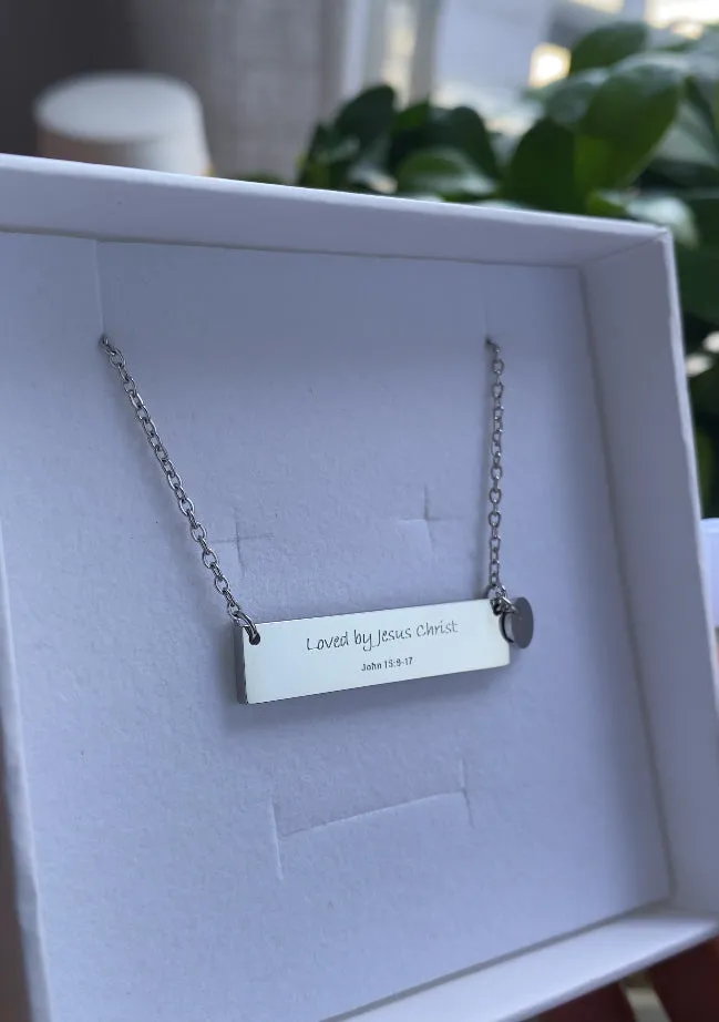 P4Purpose Necklaces LOVED BY JESUS Silver Necklace
