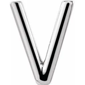 Personalized Initial Wear Everyday Stud Earring Solid Sterling Silver AZ 302 Fine Jewelry Earrings