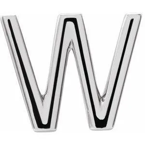 Personalized Initial Wear Everyday Stud Earring Solid Sterling Silver AZ 302 Fine Jewelry Earrings