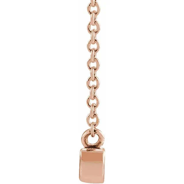 Petite Mama Script 16 or 18 Necklace Solid 14K Gold Platinum or Silver 302 Fine Jewelry Necklaces