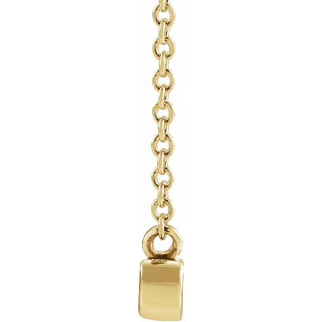 Petite Mama Script 16 or 18 Necklace Solid 14K Gold Platinum or Silver 302 Fine Jewelry Necklaces
