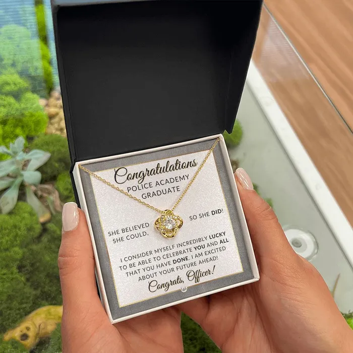Police Officer Gift Graduation Gift Necklace Police Academy Graduation Gift New Police Officer Gift Police Women Gift Meaningful Milestone Necklace 2024 Graduation Gift For Her ShineOn Fulfillment Necklaces