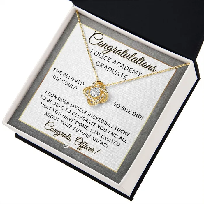 Police Officer Gift Graduation Gift Necklace Police Academy Graduation Gift New Police Officer Gift Police Women Gift Meaningful Milestone Necklace 2024 Graduation Gift For Her ShineOn Fulfillment Necklaces