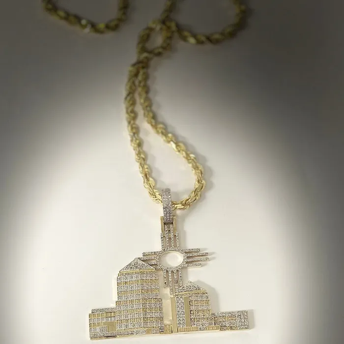 PreStyled Sets Crown Jewels Coin Custom Diamond Albuquerque SkyLine Zia Gold pendant