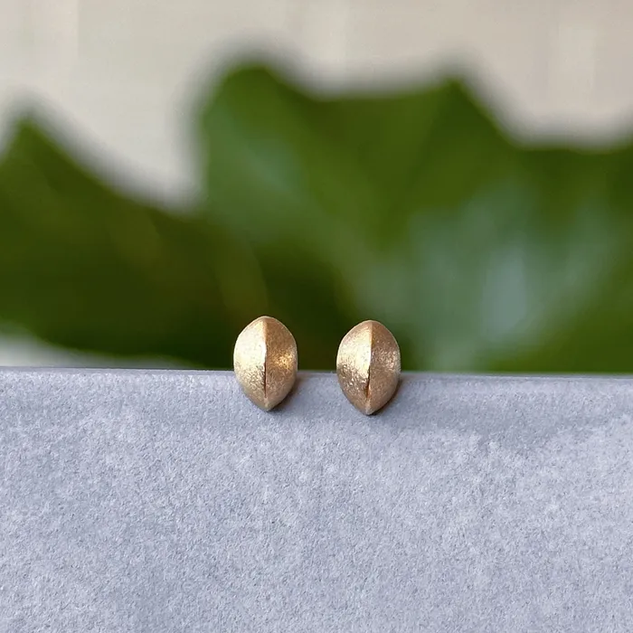 PreStyled Sets Yellow Gold Dewdrop Studs Corey Egan