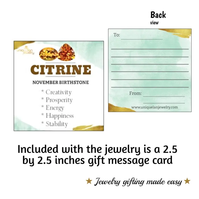 Raw Citrine Crystal Bracelet Uniquelan Jewelry Bracelets