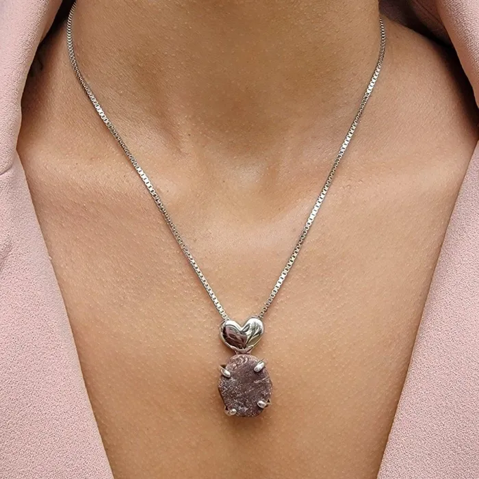 Real Raw Large Ruby Necklace Uniquelan Jewelry Necklaces