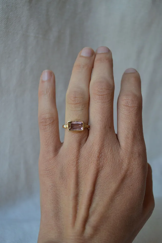 Rings Charlotte Wendes Tourmaline and Diamond Ring