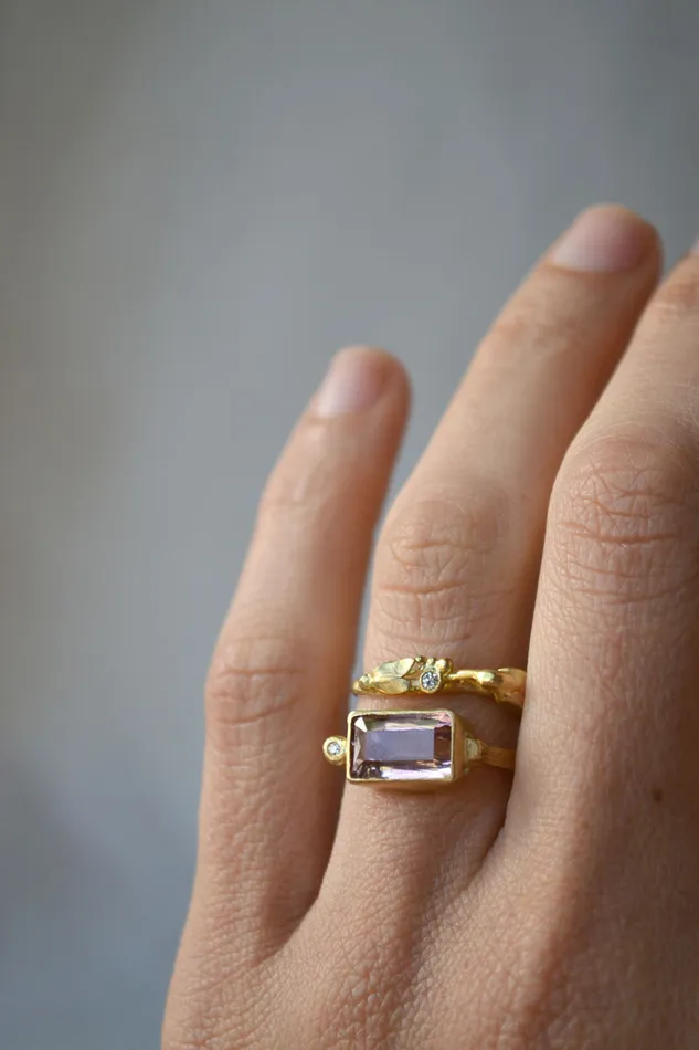 Rings Charlotte Wendes Tourmaline and Diamond Ring