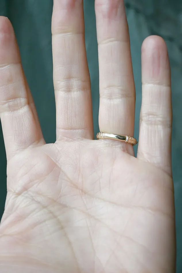 Rings Ciara Bowles Orange and Blue Carved Ring
