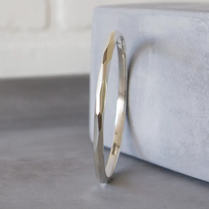 Rings Corey Egan Silver Thin Denali Bangle