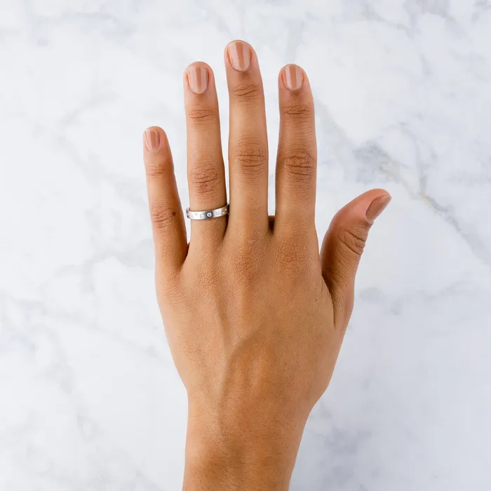 Rings Corey Egan Tioga Gold and Scattered Diamond Band