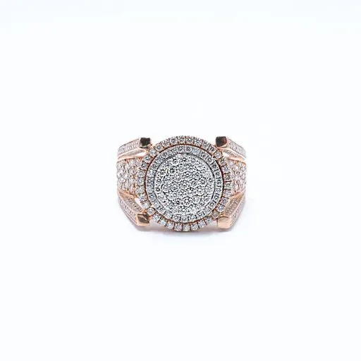 Rings Crown Jewels Coin Mens Pave Cathedral 575 ctw Diamond Ring