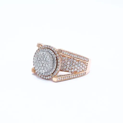 Rings Crown Jewels Coin Mens Pave Cathedral 575 ctw Diamond Ring