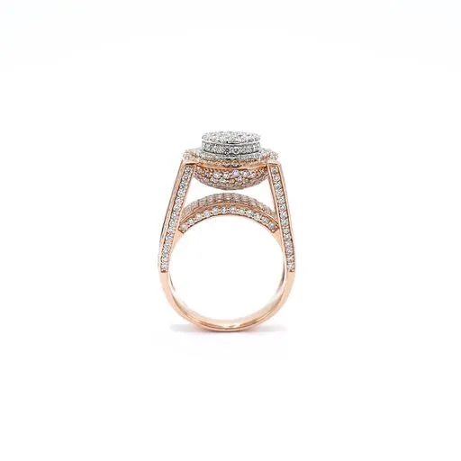 Rings Crown Jewels Coin Mens Pave Cathedral 575 ctw Diamond Ring