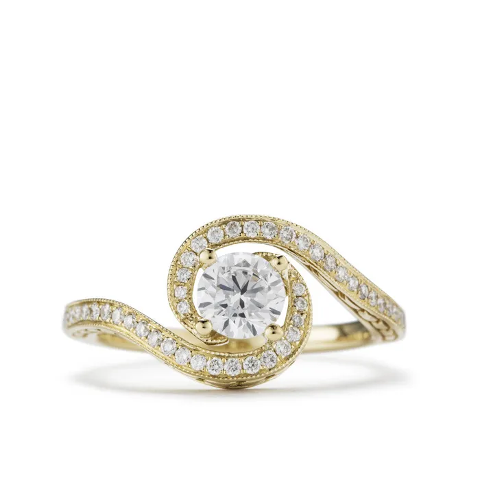 Rings Diadori Twist Engagement Ring