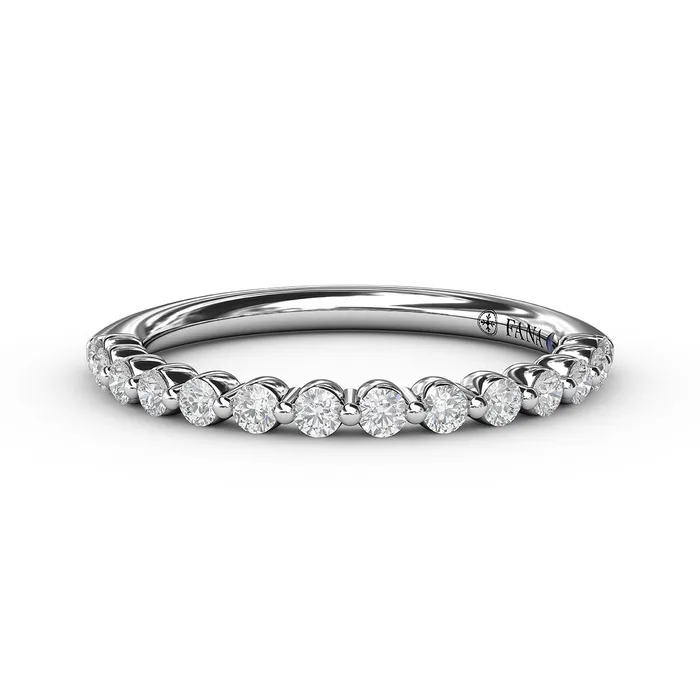 Rings FANA Fana 14K White Gold 028ctw Diamond Wedding Band