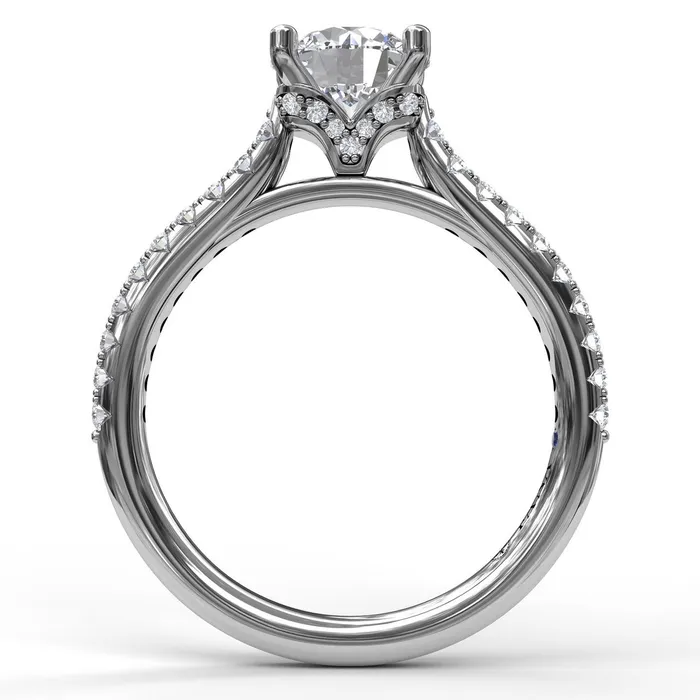 Rings FANA Fana 14K White Gold 29ctw 4 Prong Style Diamond SemiMount Engagement Ring Rings FANA Fana 14K White Gold 29ctw 4 Prong Style Diamond SemiMount Engagement Ring