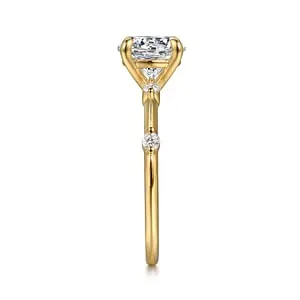 Rings GABRIEL CO Gabriel Starlight Collection 14K Yellow Gold 011ctw 4 Prong Style Diamond SemiMount Engagement Ring Rings GABRIEL CO Gabriel Starlight Collection 14K Yellow Gold 011ctw 4 Prong Style Diamond SemiMount Engagement Ring