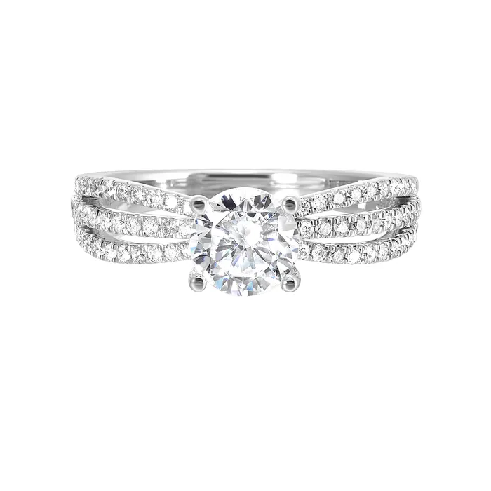 Rings GEMS ONE CORPRATION ThollotColorado Cut 14K White Gold 33ctw 4 Prong Style Diamond SemiMount Engagement Ring Rings GEMS ONE CORPRATION ThollotColorado Cut 14K White Gold 33ctw 4 Prong Style Diamond SemiMount Engagement Ring